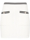 ALESSANDRA RICH ALESSANDRA RICH CABLE KNITTED MINI SKIRT