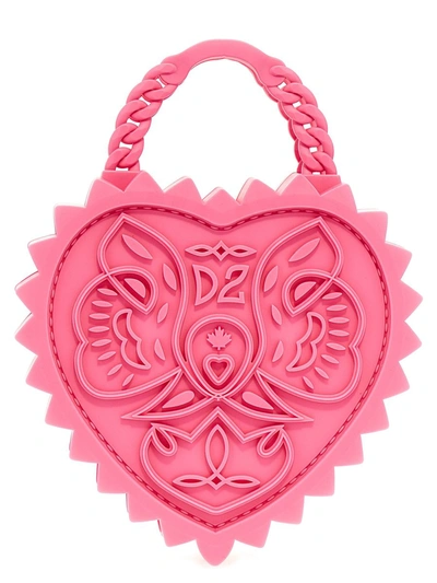 Dsquared2 'open Your Heart' Handbag In Pink