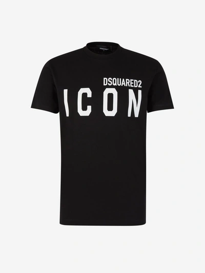 Dsquared2 Icon Logo T-shirt In Negre