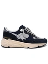 Golden Goose Leather-trimmed Mesh And Suede Sneakers In Blue