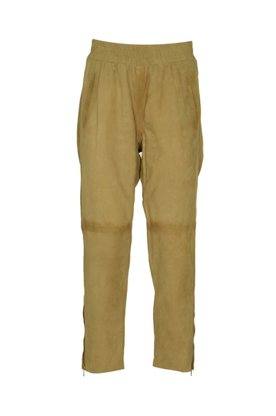Golden Goose Deluxe Brand Zipped Detailed Trousers In Dark Taupe