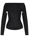 Khaite Woman Black Wool Blend Body Sweater In Grey