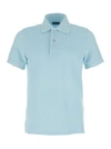 TOM FORD LIGHT-BLUE POLO T-SHIRT IN COTTON BLEND MAN