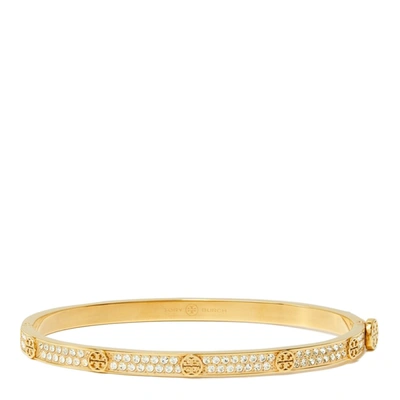 Tory Burch Miller Stud Hinge Bracelet In Golden