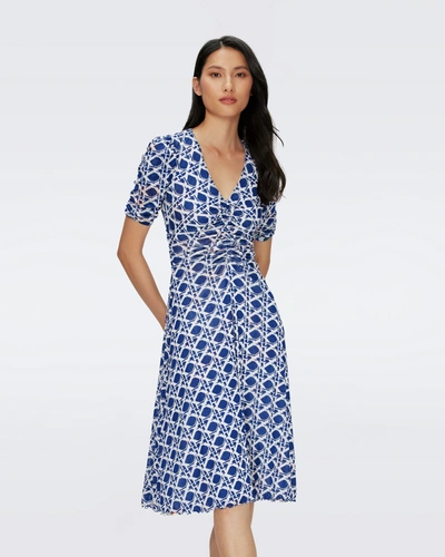 Diane Von Furstenberg Koren Reversible Mesh Dress By  In Size Xxl In Neutral