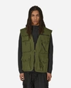 Needles Utility Vest With Multiple Pockets And Zip Closure In Green