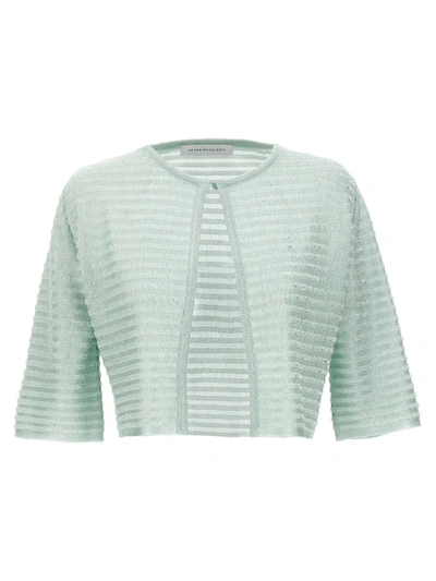 Antonino Valenti Linda Carrara Bolero Cardigan In Green