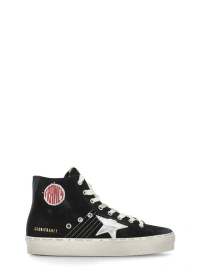 Golden Goose Francy Suede Trainers In Black