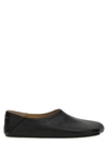 Mm6 Maison Margiela Asymmetric-toe Leather Slippers In Black