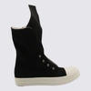 RICK OWENS DRKSHDW RICK OWENS DRKSHDW BLACK COTTON SNEAKERS