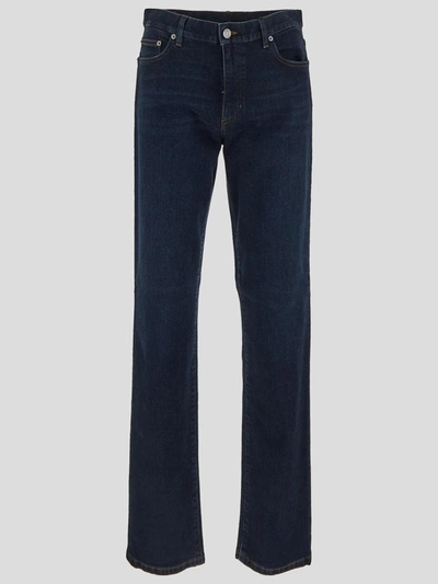 Zegna City Button Fitted Jeans In Denim