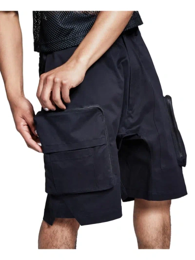 And Now This Mens Mid-rise 10" Inseam Cargo Shorts In Black