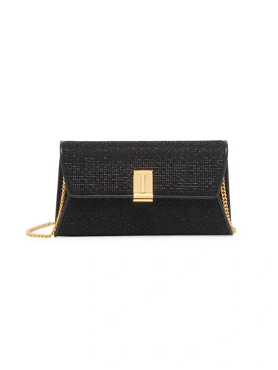 Tom Ford Nobile Python Embossed Leather Clutch In Black
