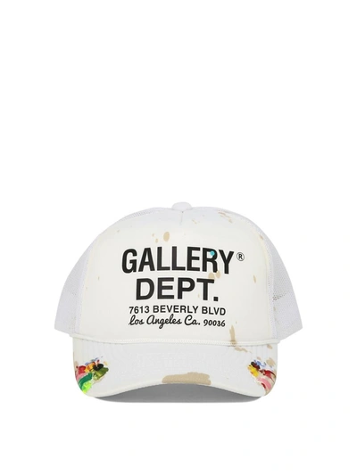 Gallery Dept. Workshop Logo-print Trucker Cap In White