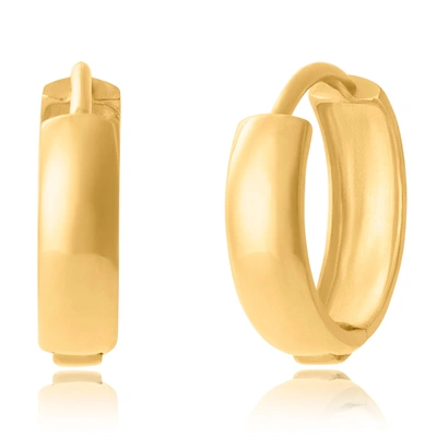 Max + Stone 14k Yellow Gold Bold Huggie Hoops