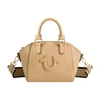 True Religion Logo Strap Mini Satchel In Brown