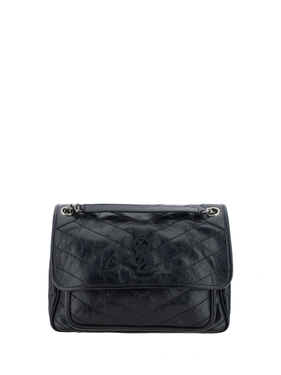 Saint Laurent Niki Shoulder Bag In Black  