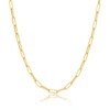 Max + Stone 14k Yellow Gold Paperclip Chain Link Necklace In Yellow
