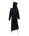 COMME DES GARÇONS RARE COMME DES GARCONS 1980'S VINTAGE BLACK ASYMMETRIC NECKLINE HOODED DRESS