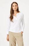 Mavi Henley T-shirt In White In White