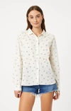 MAVI BUTTON-UP LONG SLEEVE SHIRT IN SIMPLE FLOWER PRINT