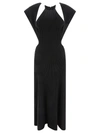 Chloé Abito Maxi Con Dettagli Cut-out In Black
