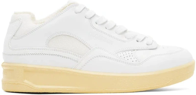 Jil Sander White Low-top Sneakers In 100 White/ecru