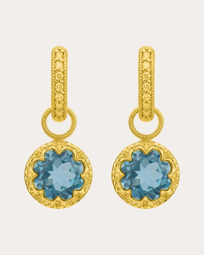 Jude Frances Women's Provence Pavé Trio Earring Charms In Blue