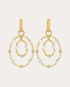 JUDE FRANCES WOMEN'S PROVENCE DOUBLE FRAME EARRING CHARMS