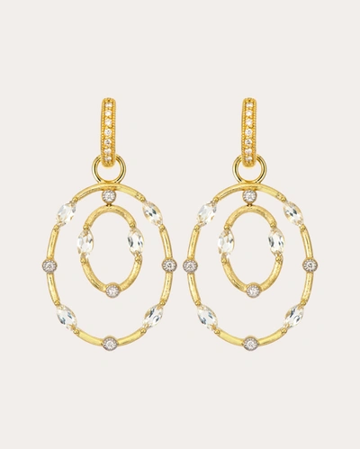 Jude Frances Women's Provence Double Frame Earring Charms In Gold