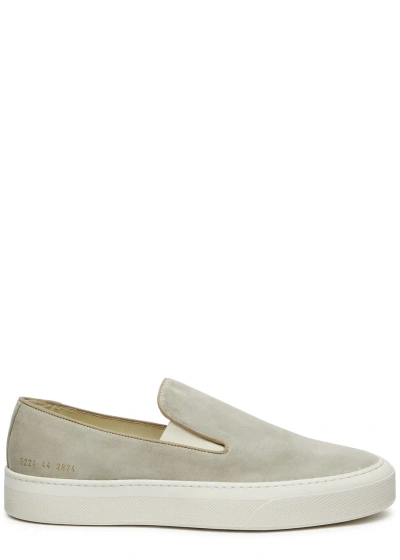Common Projects Suede Slip-on Trainers In Grey