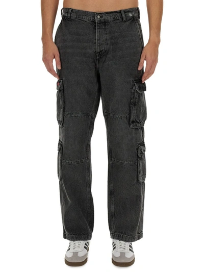 Amish Double Cargo Trousers In Grey