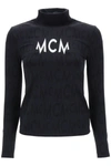 MCM MCM LONG-SLEEVED TOP WITH LOGO PATTERN