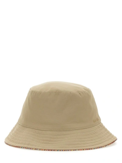 Paul Smith Reversible Bucket Hat In Brown