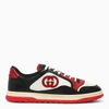 GUCCI LOW MAC80 WHITE/BLACK/RED SNEAKER