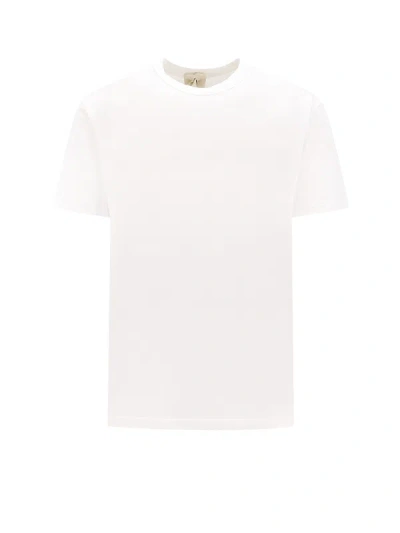 Ten C T-shirt With Logo In Bianco