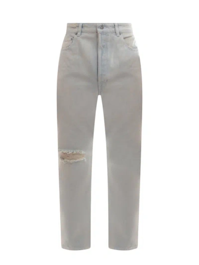 GOLDEN GOOSE COTTON JEANS WITH RIPPED EFFECT