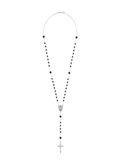 Dolce & Gabbana Nickel Free Metal Rosary In Metallic