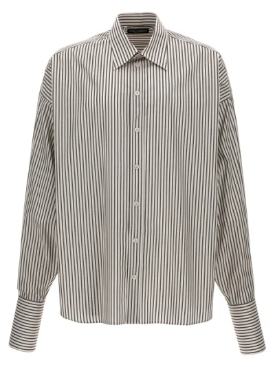 Dolce & Gabbana Cotton Shirt With Striped Pattern In Rigato