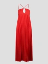 P.A.R.O.S.H PALMER PLEATED DRESS