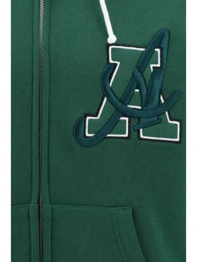Axel Arigato Hart Zip-up Cotton Hoodie In Green
