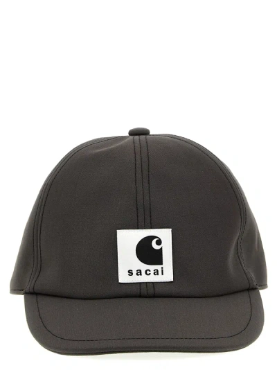 Sacai X Carhartt Wip Cap Hats In Brown