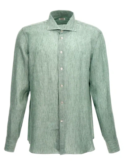 Borriello Linen Shirt Shirt, Blouse In Green