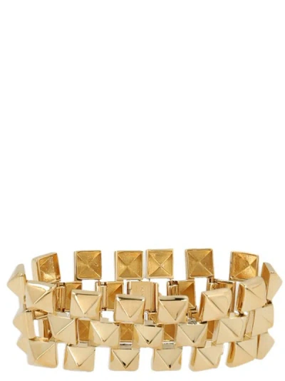 Valentino Garavani Studded Bracelet Jewelry In Gold