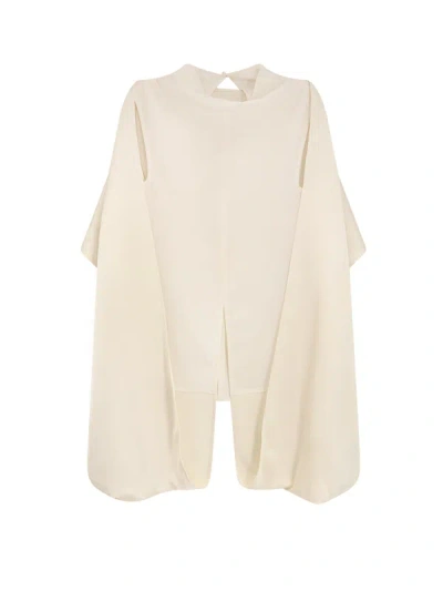 Le 17 Septembre Wool Blend Top In Neutral