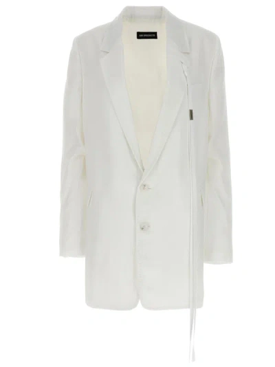 Ann Demeulemeester Agnes Blazer Jacket In White