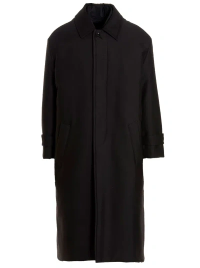 Valentino Pink Pp Collection Reversible Long Coat Coats, Trench Coats Black