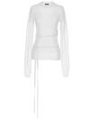 Ann Demeulemeester Suéter Cuello Redondo - Blanco In White