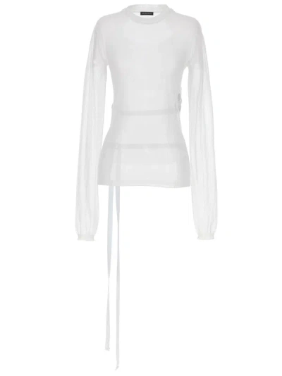 Ann Demeulemeester Blion Jumper, Cardigans In White