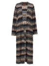 Missoni Patterned Long Cardigan In Multicolor